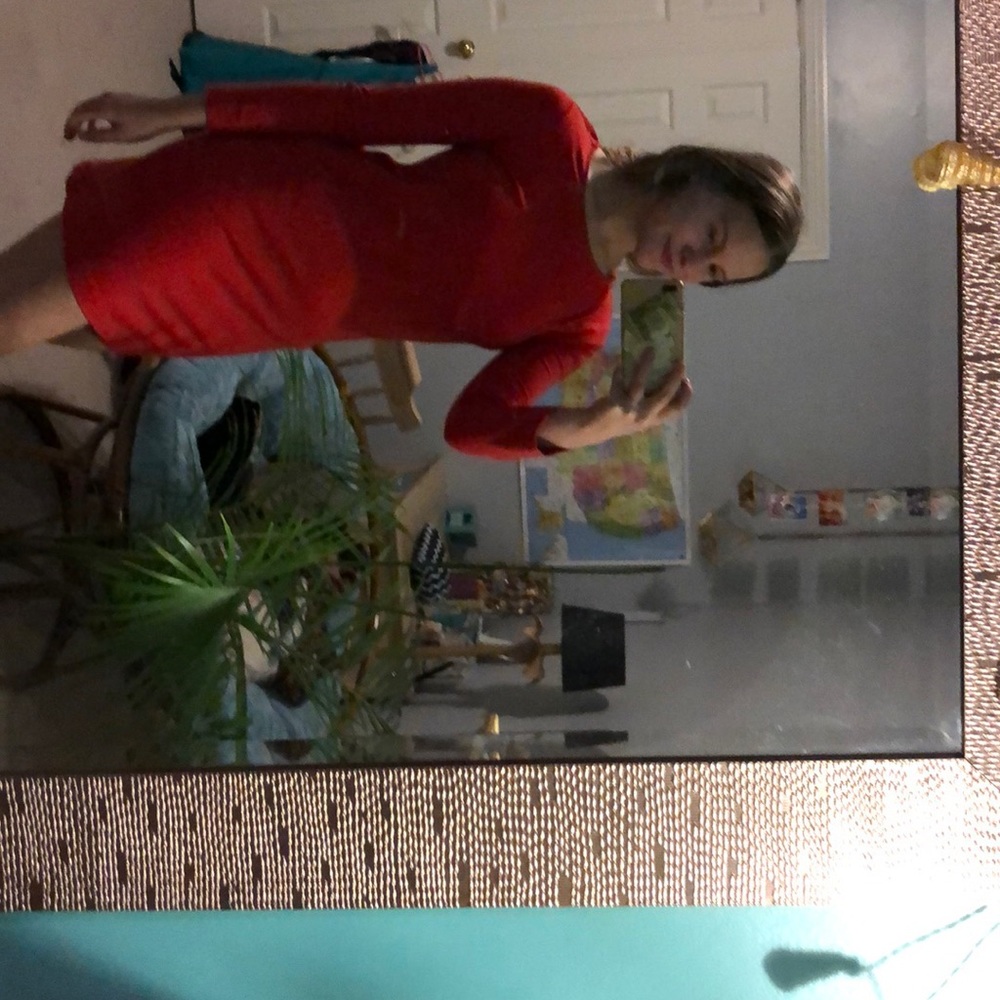 Large Red Dress.